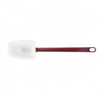 Thumbnail image #2 for CAC China KUSB-S-14 14" Silicone Spoon-Blade Scraper, Red Handle, White Blade Case of 120