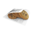Thumbnail image #1 for G.E.T. 4-T1050 Double-Open Paper Food Basket Liner, French Newsprint, White, 5-1/2" x 5-1/2"