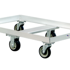 Thumbnail image #1 for New Age 51620 16-Bushel Aluminum Dolly, 1,500 lb Capacity, 6 5-Inch Casters (4 Swivel, 2 Rigid)