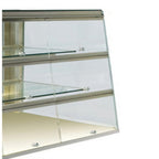Thumbnail image #1 for RPI Industries Vienna VIDD2-27-R-SL-FD Dry Countertop Pastry Display Case, 31-1/2"W, Self-Service, Slanted Tempered Glass, 2 Shelves