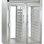 Thumbnail image #1 for Traulsen Spec-Line RHT232NP-FHG Two-Section Pass-Thru Glass Door Reach-In Refrigerator, Stainless Steel Interior/Exterior, Remote Refrigeration