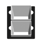 Thumbnail image #1 for TableCraft Products CW5102R Cold Food Template, Single Well, 12-7/8" x 21-1/4", Red Cast Aluminum