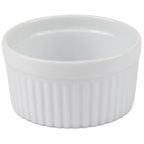 Thumbnail image #1 for JB Prince R435 4 Porcelain Ramekin, 8 oz, 4" Diameter x 2"H, White