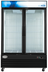 Thumbnail image #6 for KoolMore 53-Inch Indoor Dual Glass-Door Ice Merchandiser Freezer, 42 Cu. Ft., Black