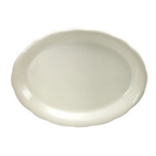 Thumbnail image #1 for 1880 Hospitality Manhattan by Oneida® F1560018360 China Oval Platter, 11-5/8" x 8-7/8", Scalloped Edge 1 Dozen