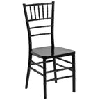 Thumbnail image #1 for Flash Furniture Hercules LE-BLACK-GG Black Polycarbonate Stacking Chiavari Chair with Ladder Back