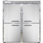 Thumbnail image #1 for Continental Refrigerator 2RENSAPTHD-SD-GD Two-Section Pass-Thru Reach-In Refrigerator, 57" Wide, Self-Contained, Solid/Glass Doors