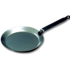 Thumbnail image #1 for Matfer Bourgeat 062032 Crepe Pan, 7-7/8" Diameter, Black Steel, Iron Loop Handle