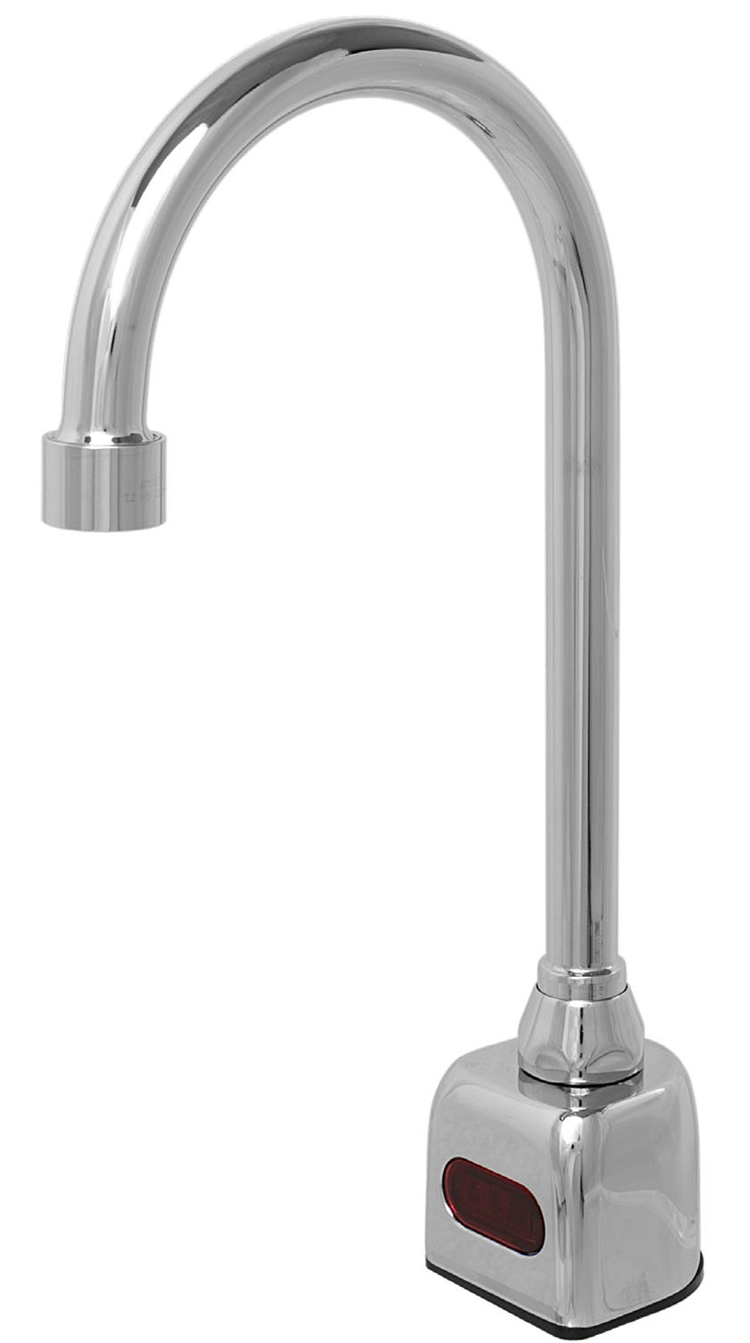 Product image #4 for Fisher 76058 Single-Hole Deck-Mount Touchless Sensor Mixing Faucet with Gooseneck Spout, Chrome-Plated Brass