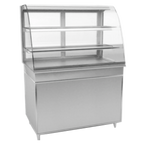 Thumbnail image #1 for RPI Industries Vienna VIHD3-34-R-CV-CC Hot Display, Slide-In, Full-Service, 44-1/4"W, Curved Glass Front, Ceramic Glass Heating Plate