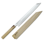 Thumbnail image #1 for Korin Inc Masamoto HMA-VGKY-300 Kengata Yanagi Knife, 11-4/5 in, Right-Handed, Single-Sided Edge, Forged, VG-10 Stainless Steel, Wood Handle