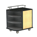 Thumbnail image #1 for Lakeside Manufacturing 8713 Self-Serve Hydration Cart, 35"W x 26"D x 39-1/4"H, Stainless Steel with Black Laminate Top