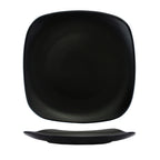 Thumbnail image #1 for International Tableware Quad QP-6-MB 6-Inch Square Matte Black Porcelain Plate Case of 3 Dozen