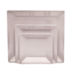 Thumbnail image #1 for Thunder Group Passion PS3214W White Square Melamine Plate, 13-3/4", Wide Rim Case of 36