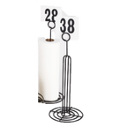 Thumbnail image #1 for G.E.T. Clipper Mill 4-32061 Paper Towel Holder, 6" Diameter x 15"H, Iron, Teflon-Coated, Black Case of 12