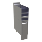 Thumbnail image #1 for Glastender, Inc. Elevation E-LD-8 Free-Standing Underbar Liquor Steps, 8"W x 24"D, 2 Extra-Wide Steps, Stainless Steel