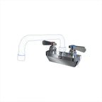 Thumbnail image #1 for NBR Equipment P1W4 Commercial Wall-Mount Faucet, 4-Inch, Lead-Free, Ceramic Valves, Without Spout