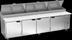 Thumbnail image #5 for Beverage-Air DP119HC Four-Door Deli/Pizza Prep Table, 119-Inch, 42.2 Cu. Ft., Side-Mounted Self-Contained Refrigeration