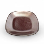 Thumbnail image #1 for Korin Inc PLS-233 Square China Plate, Metallic Red, 6-1/2"