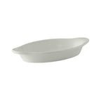 Thumbnail image #1 for Tuxton China Healthcare BWN-080 Welsh Rarebit Dish, 8 oz, Ceramic, Oval 1 Dozen