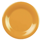 Thumbnail image #1 for Thunder Group CR007YW Melamine Plate, 7-5/8-inch Round, Wide Rim, Yellow Case of 6 Dozen