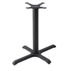 Thumbnail image #1 for JustChair Manufacturing TBX2430-34 Counter-Height X-Style Table Base, 24" x 30" Base Spread, 34"H, 3" Column, Steel & Cast Iron