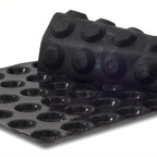 Thumbnail image #1 for JB Prince Demarle M370 F Silicone Mini Tartelette Mold, 60 Compartments, 1-5/8 in Diameter, Black