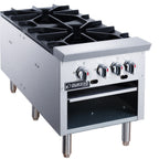 Thumbnail image #2 for Dukers Appliance Co., USA Ltd. DCSPA2 . 2-Section Gas Stock Pot Range with Two 3-Ring Burners, Stainless Steel Front & Sides