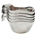 Thumbnail image #2 for TableCraft Products 9812 12 oz 18/8 Stainless Steel Stackable Gravy Boat, Brushed Finish Case of 12