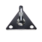 Thumbnail image #1 for Eagle Group FOOT PLATE-S Triangular Stainless Steel Shelving Foot Plate