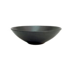 Thumbnail image #1 for CAC China Japanese Style 666-28-BLK Round Ceramic Salad Bowl, 30 oz, 8-inch, Black 1 Dozen