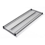 Thumbnail image #1 for Omcan 49263 Wire Shelf, 42"W x 24"D, open wire design, black epoxy, includes black AB sleeves, NSF