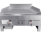 Thumbnail image #2 for Connerton CG-30-T Countertop Gas Griddle, 30"W x 24"D Cooking Surface, 1" Thick Smooth Steel Plate, Thermostatic Controls