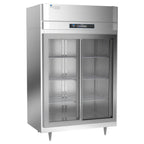 Thumbnail image #1 for Victory Refrigeration UltraSpec™ DRS-2D-S1-LD-HC Two-Section Sliding Glass-Door Reach-In Display Refrigerator, 44.94 cu. ft., Top-Mounted
