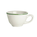 Thumbnail image #1 for Steelite International HL Ivory HL50863930 China Coffee Cup, 7.25 oz, Styleline Green, Scalloped Edge Case of 3 Dozen