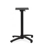 Thumbnail image #1 for Oak Street B2626F-STD Table Base, 26.8" x 26.8" Base Spread, 3" Steel Column, 28.3" Standard Height, Black Aluminum