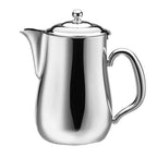 Thumbnail image #1 for Steelite International Walco, Soprano WLCX528L 5 oz 18/10 Stainless Steel Creamer with Lid and Handle, Mirror Finish
