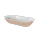 Thumbnail image #1 for Global Tableware Collective Dalebrook, Talon DBTCM50017 Oval Melamine Pill Dish, Oat, 12-1/2" x 6-3/8" x 2-3/8"