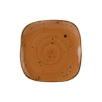 Thumbnail image #1 for Tuxton China Artisan Geode GGC-501 9" Square Coral Porcelain Plate 1 Dozen