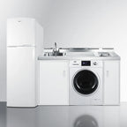 Thumbnail image #3 for Summit Commercial Summit Appliance ACKSPWD821G 83-Inch All-In-One Kitchenette with Radiant Cooktop, Refrigerator/Freezer, Sink & Washer/Dryer
