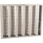 Thumbnail image #1 for AllPoints Foodservice Parts & Supplies Franklin Filter 1291230 Stainless Steel Baffle Hood Filter, 16" x 20"