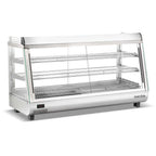 Thumbnail image #1 for USR Brands Marchia SHCC186 Heated Countertop Display Case, 47.8"W, 6.6 cu. ft., Sliding Front and Rear Doors, 3 Adjustable Wire Shelves