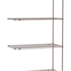 Thumbnail image #1 for Metro Super Erecta SE-2124K4-86-A4 Add-On Wire Shelving Unit, 24"W x 21"D x 86"H, 800 lb. capacity per shelf, 2000 lb. capacity per unit, 1" shelf