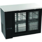 Thumbnail image #1 for MVP Group Kool-It Infinity KIN48GBB-HC Two-Section Back Bar Cooler, 48.8"W, 2 Sliding Glass Doors, Stainless Steel Top