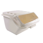 Thumbnail image #1 for Thunder Group PLIB010S 10-Gallon Plastic Ingredient Bin with Hinged Clear Lid and Scoop