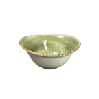 Thumbnail image #1 for Vertex China London Terra LTJ-B60 Oval China Flare Bowl, Hand Painted Terra Jade, 6-1/4 in W x 5-1/2 in D x 2-3/4 in H Case of 2 Dozen