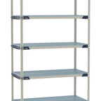 Thumbnail image #1 for Metro MetroMax i MX-2436G-86-S5 Stationary Polymer Shelving Unit, 5-Shelf Starter, 24"D x 36"W x 86"H