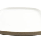 Thumbnail image #1 for G.E.T. 21375-TOH/SND Square Melamine Plate, 10.5", Touch of Honey Interior/Sandstone Exterior Case of 12