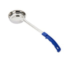 Thumbnail image #1 for Concasse MCP08E Solid Stainless Steel Portion Control Serving Spoon, 8 oz, Blue Handle Case of 72