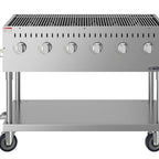 Thumbnail image #5 for Koolmore KM-CGM-48 47.6-Inch 6-Burner Mobile Propane Charbroiler, Stainless Steel